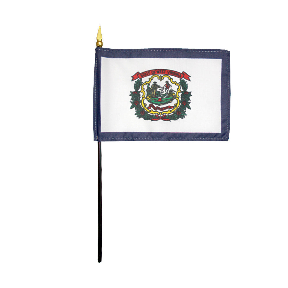 Miniature Flag - West Virginia - ColorFastFlags | All the flags you'll ever need! 
