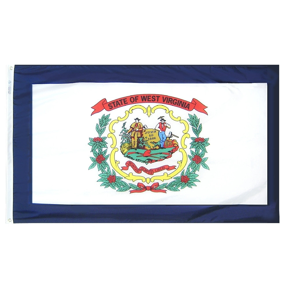 West Virginia Courtesy Flag 12" x 18" - ColorFastFlags | All the flags you'll ever need! 
