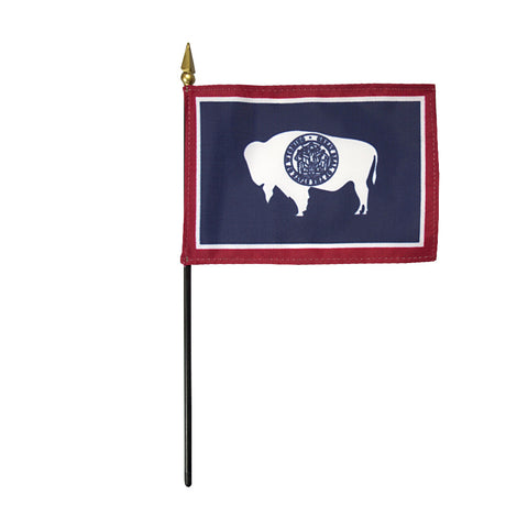 Miniature Flag - Wyoming - ColorFastFlags | All the flags you'll ever need! 
