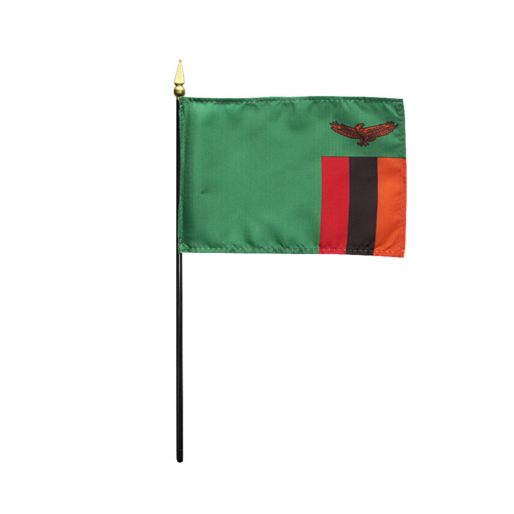 Miniature Zambia Flag - ColorFastFlags | All the flags you'll ever need! 
