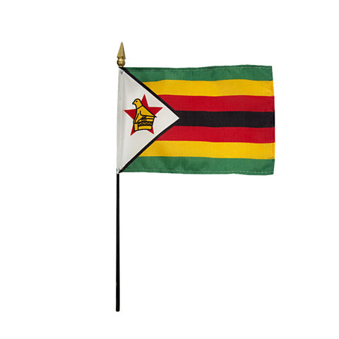 Miniature Zimbabwe Flag - ColorFastFlags | All the flags you'll ever need! 
