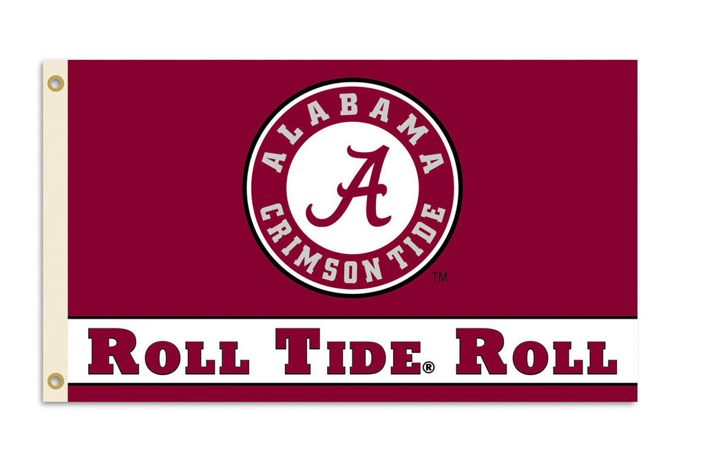 Officially Licensed Alabama Crimson Tide 3' x 5' Flags - ColorFastFlags | All the flags you'll ever need! 
