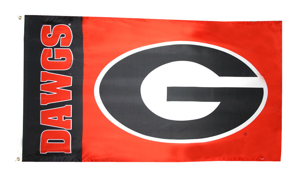 Officially Licensed Georgia Dawgs Flag 3' x 5' Flag - ColorFastFlags | All the flags you'll ever need! 
