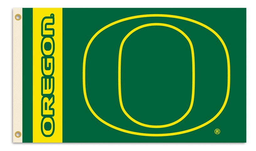 Officially Licensed Oregon Ducks 3' x 5' Flags - ColorFastFlags | All the flags you'll ever need! 
