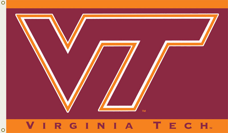 Officially Licensed Virginia Tech Hokies 3' x 5' Flags - ColorFastFlags | All the flags you'll ever need! 
