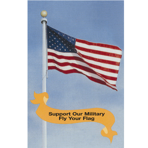 Support Our Military Postcard - ColorFastFlags | All the flags you'll ever need! 
