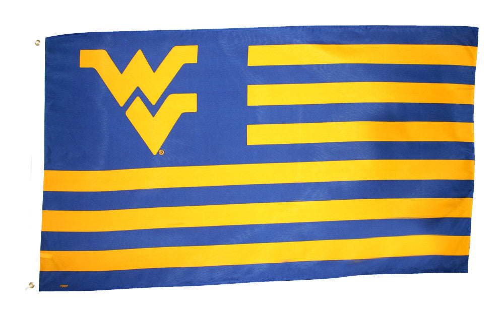 Officially Licensed University Of West Virginia 3' x 5' Flags - ColorFastFlags | All the flags you'll ever need! 
