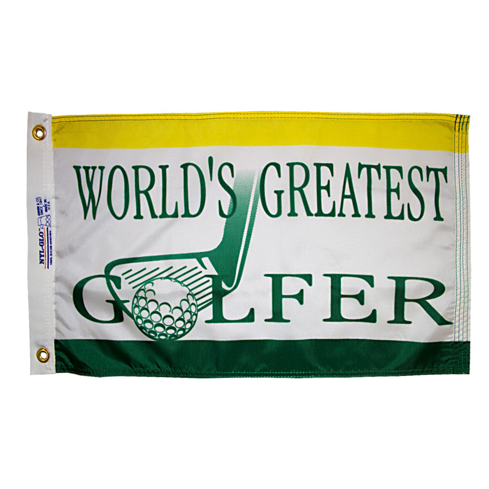 World's Greatest Golfer Flag - ColorFastFlags | All the flags you'll ever need! 
